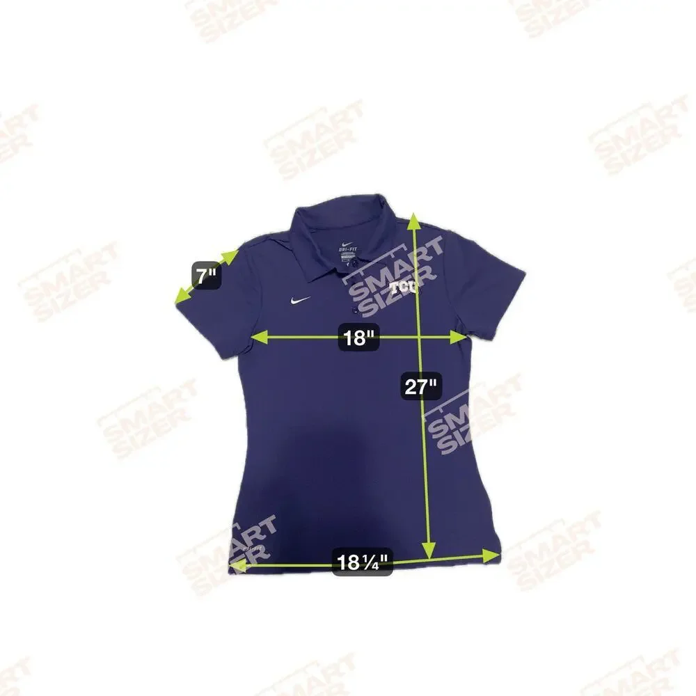 NIKE TCU Texas Christian Horned Frogs Dri-Fit‎ Purple Polo NCAA Women's Sz M